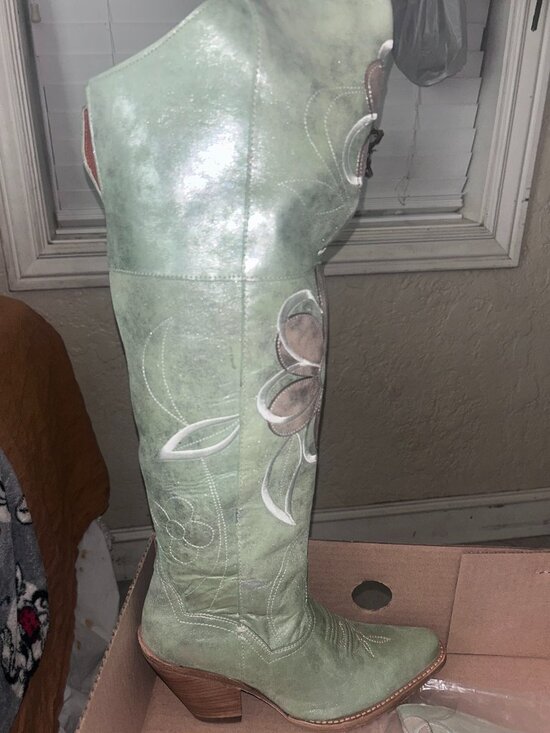 Dan Post Shoes - Dan Post Women's METALLIC Jilted High Western Boots